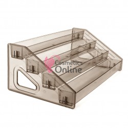 Suport pentru lacuri/ oje de unghii din acril cu 4 nivele STM01DD Maro Transparent